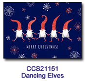 Dancing Elves Charity Select Holiday Card